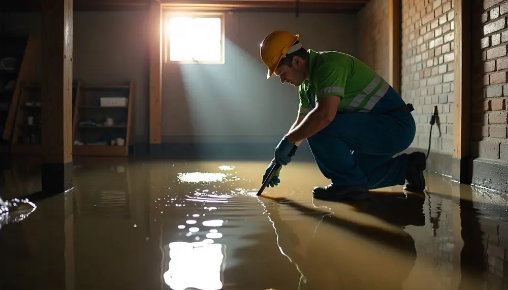Professional water damage restoration services in Saint Bernice, IN